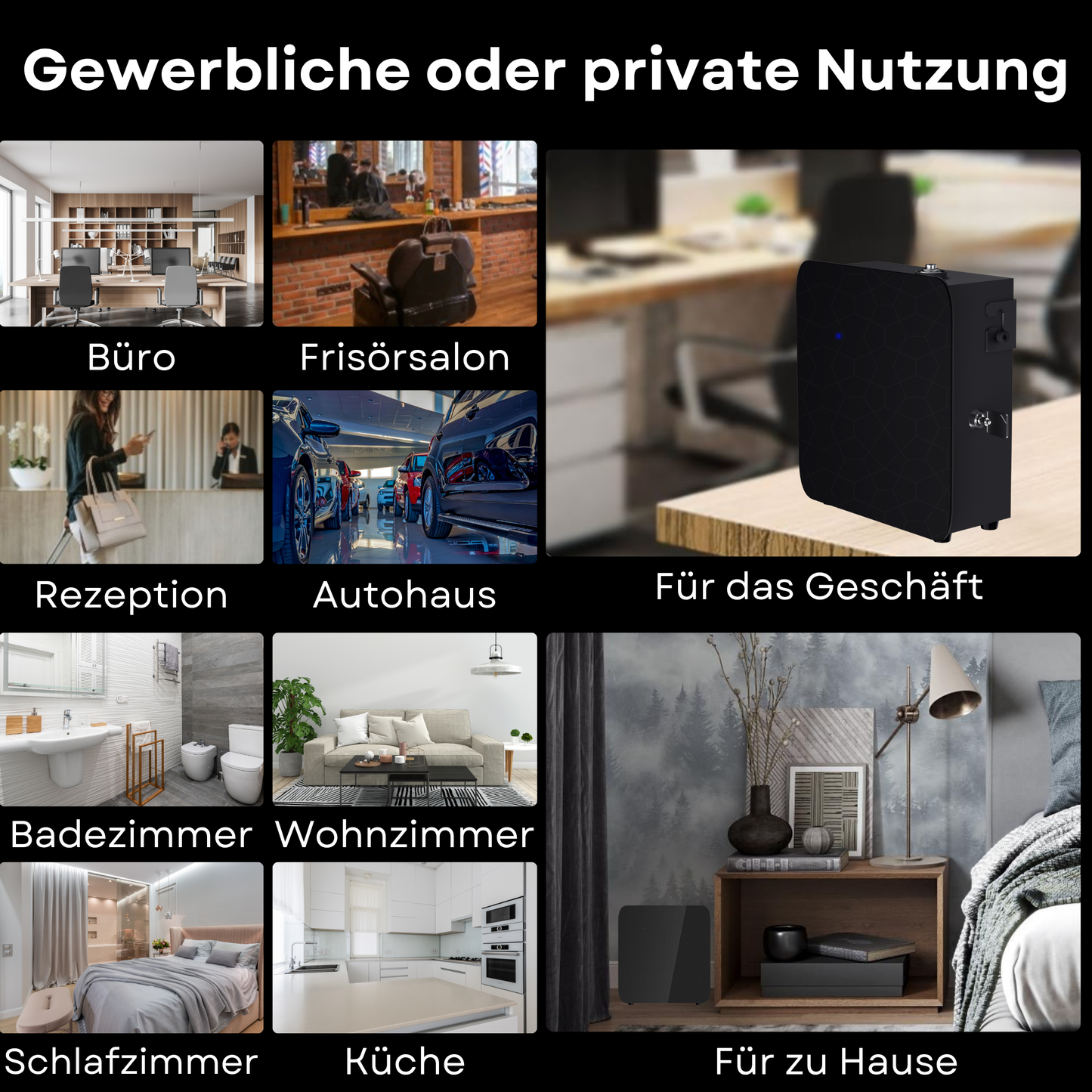 Aroma Diffuser Wasserlos Bluetooth A300 HVAC  <450 m2