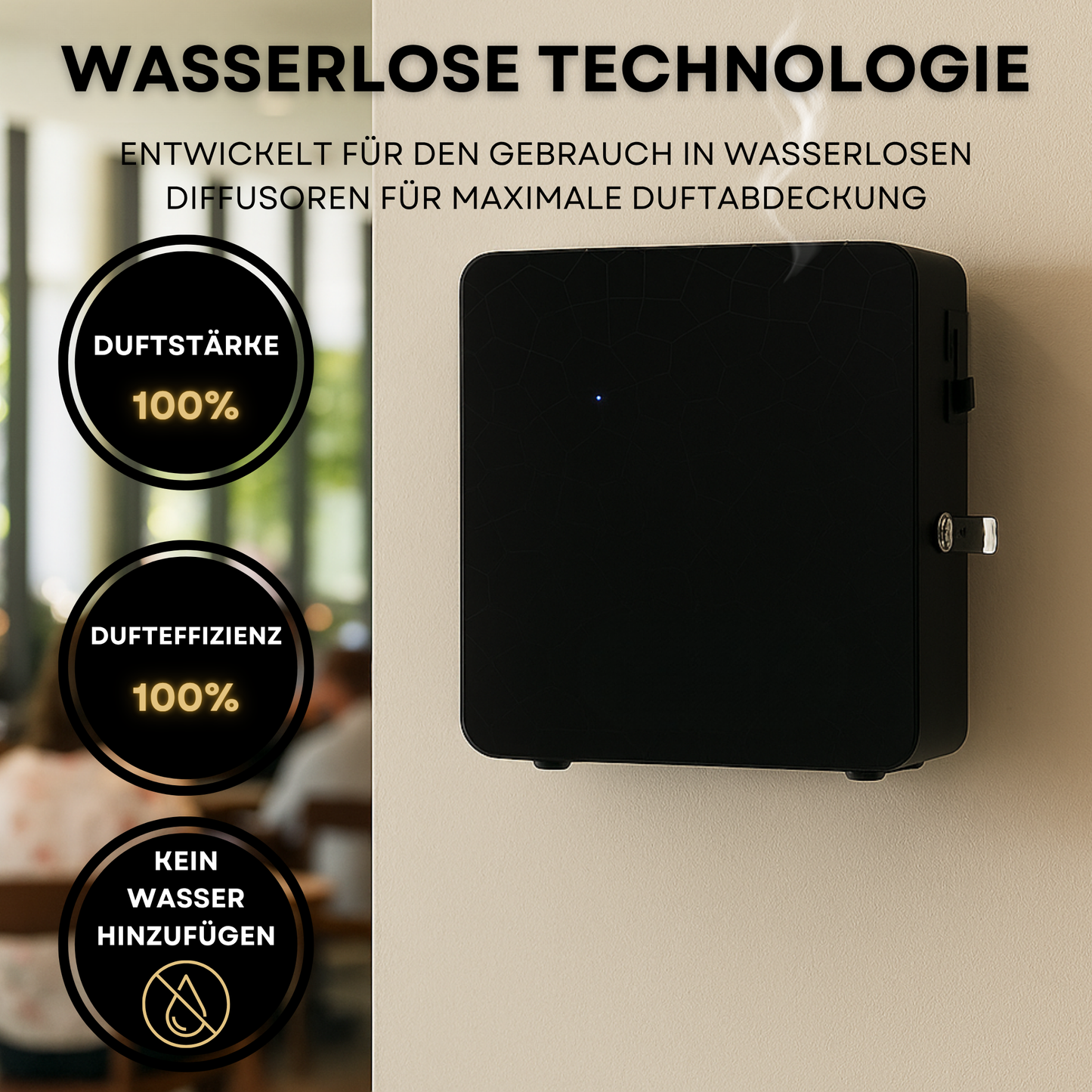 Aroma Diffuser Wasserlos Bluetooth A300 HVAC  <450 m2