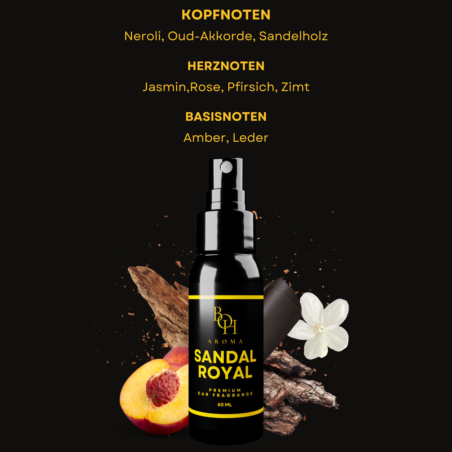 Auto-Duftspray "SANDAL ROYAL", 60 ml