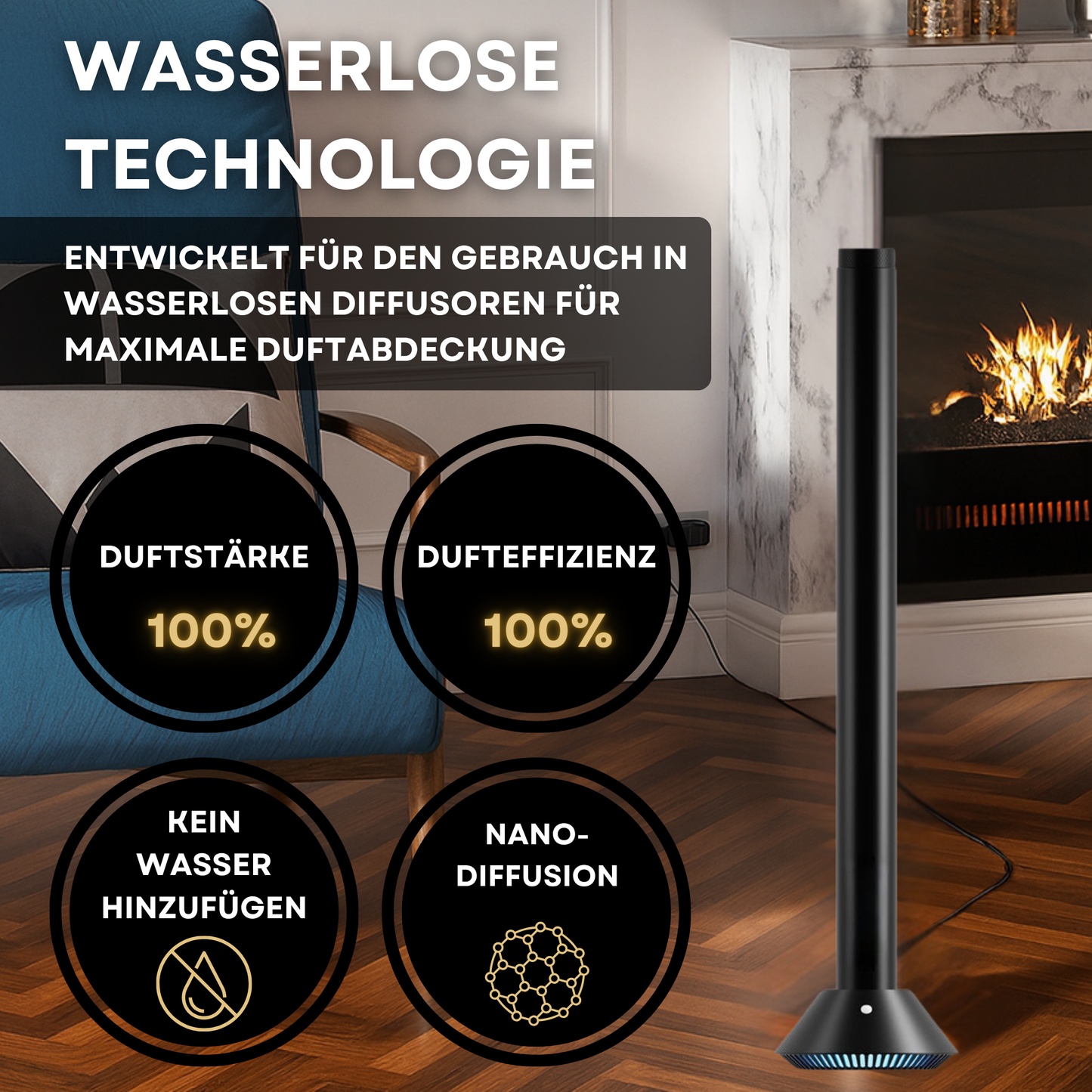 Aroma Diffuser Wasserlos L100 <100 m2