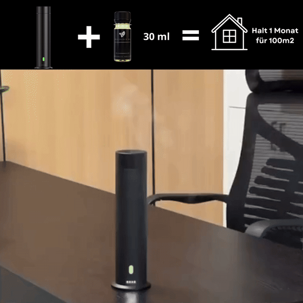 Aroma Diffuser Wasserlos Wi-Fi/Fernbedienung CH124 Schwarz <100 m2