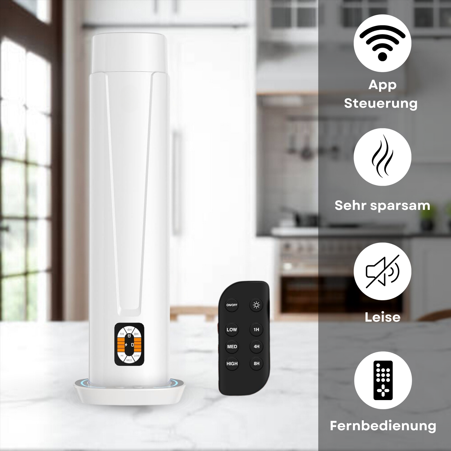 Aroma Diffuser Wasserlos WI-FI/BLUETOOTH/Fernbedienung CH101 Weiß <100 m2