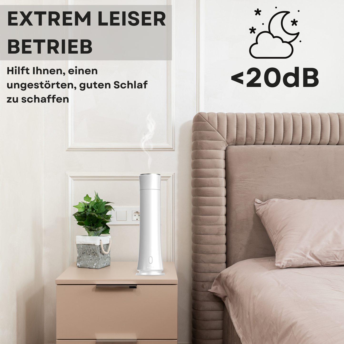 Aroma Diffuser Wasserlos Fernbedienung CH100 Weiß <100 m2