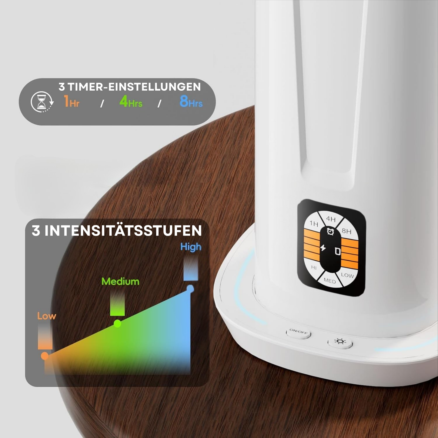Aroma Diffuser Wasserlos WI-FI/BLUETOOTH/Fernbedienung CH101 Weiß <100 m2