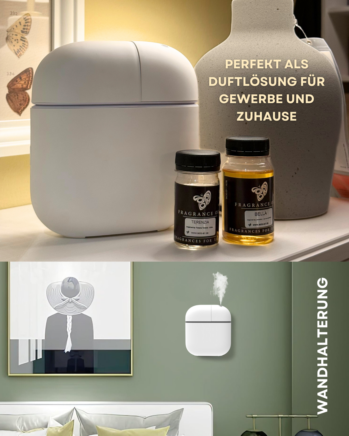 Aroma Diffuser Wasserlos Bluetooth CH118 Weiß <150 m2