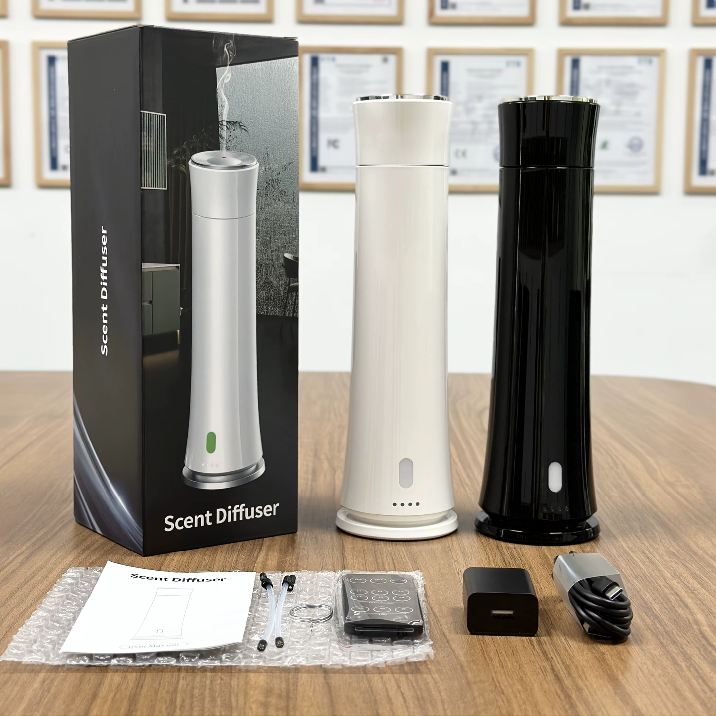 Aroma Diffuser Wasserlos Fernbedienung CH100 Weiß <100 m2