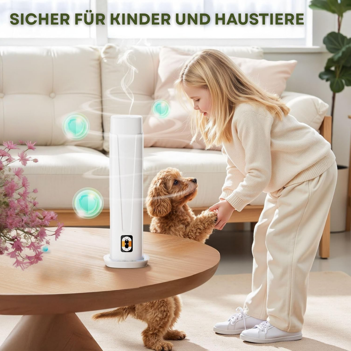 Aroma Diffuser Wasserlos WI-FI/BLUETOOTH/Fernbedienung CH101 Weiß <100 m2