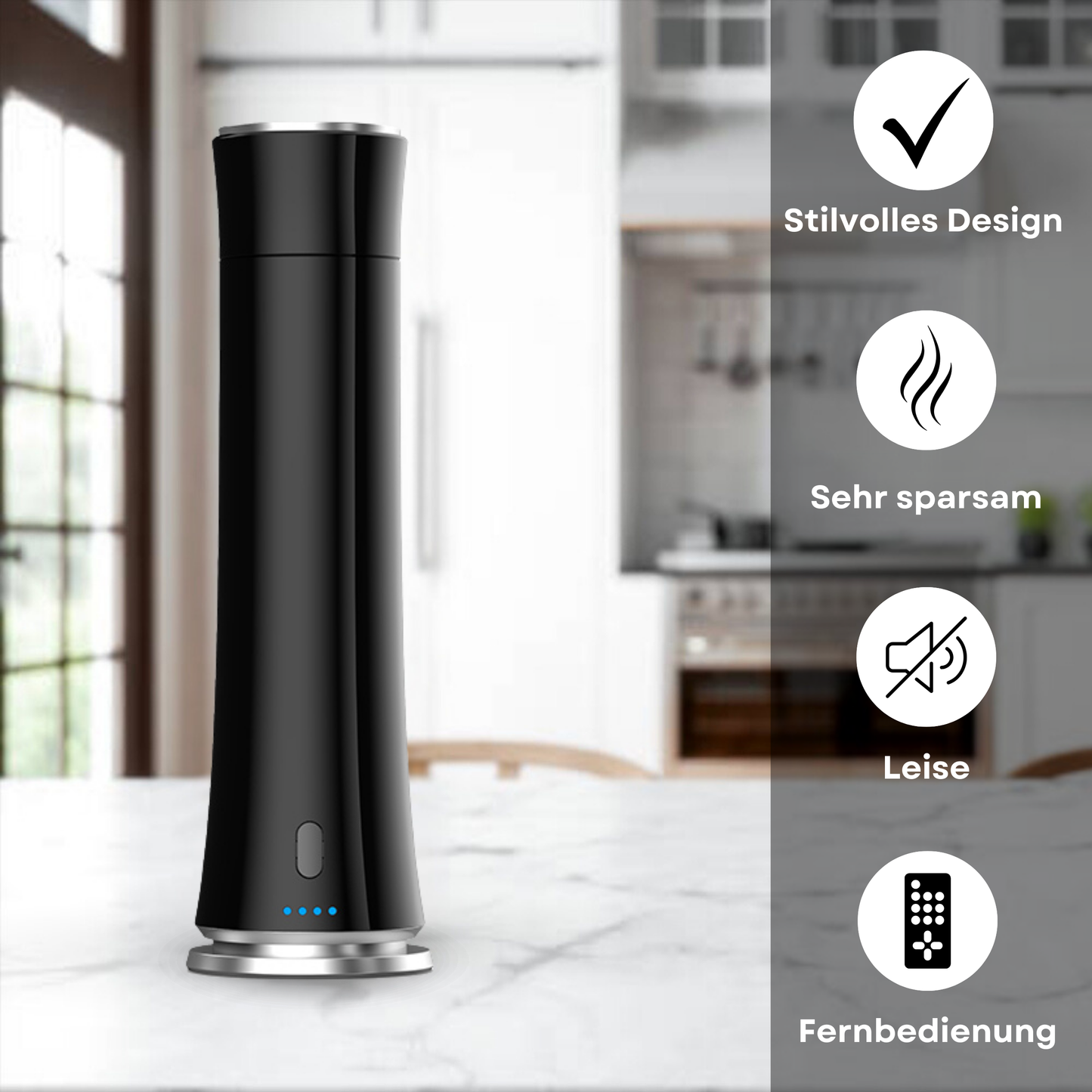 Aroma Diffuser Wasserlos Fernbedienung CH100 Schwarz <100 m2