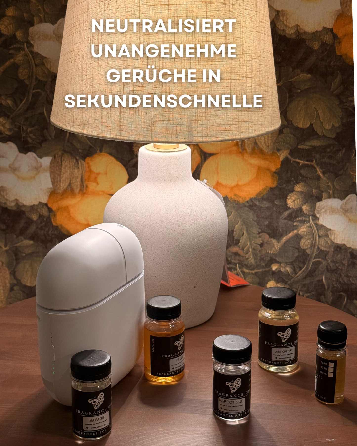 Aroma Diffuser Wasserlos Bluetooth CH118 Weiß <150 m2