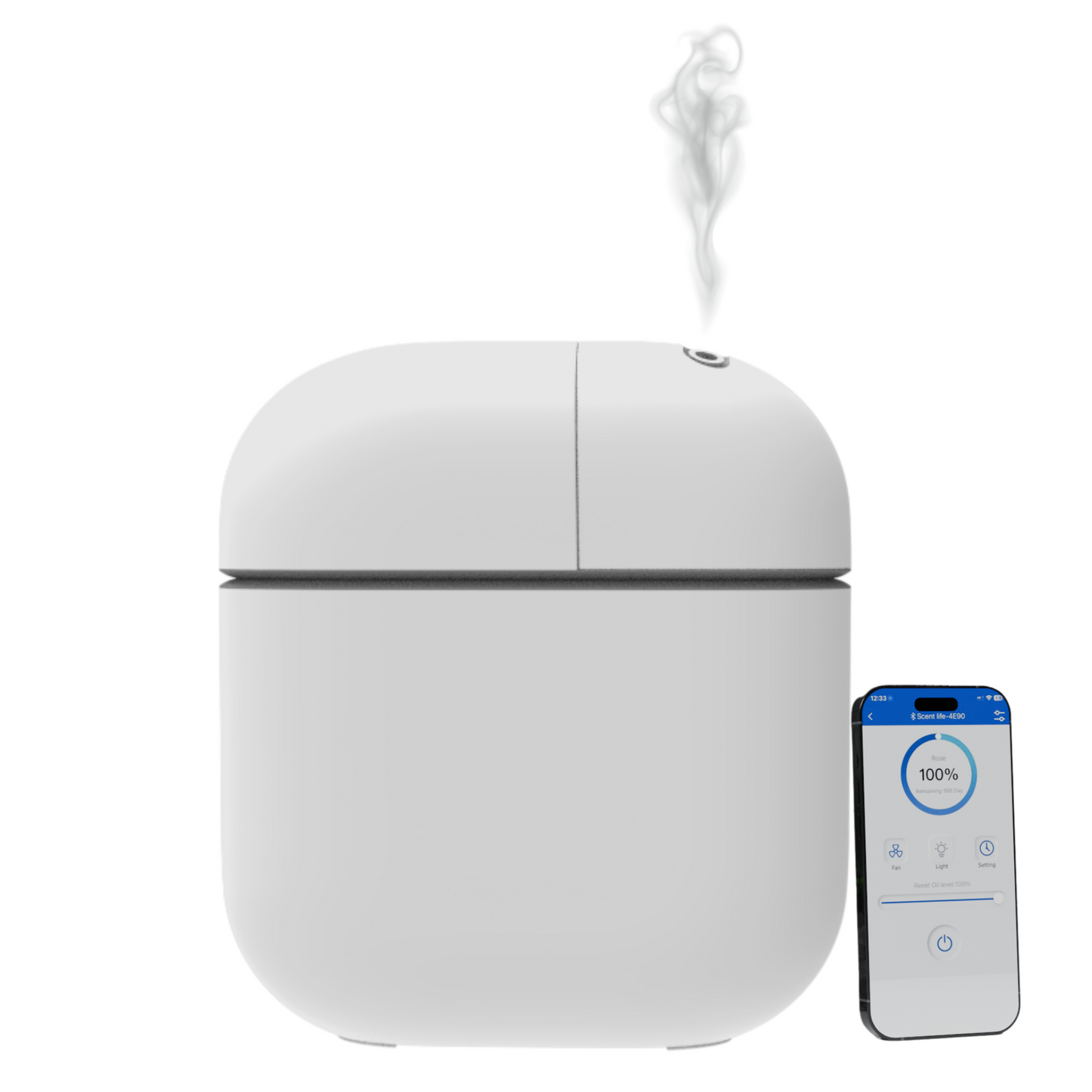 Aroma Diffuser Wasserlos Bluetooth CH118 Weiß <150 m2
