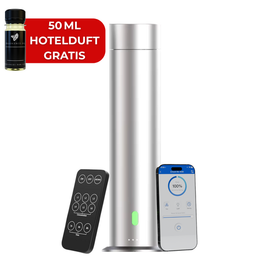 Aroma Diffuser Wasserlos Wi-Fi/Fernbedienung CH124 Silber <100 m2