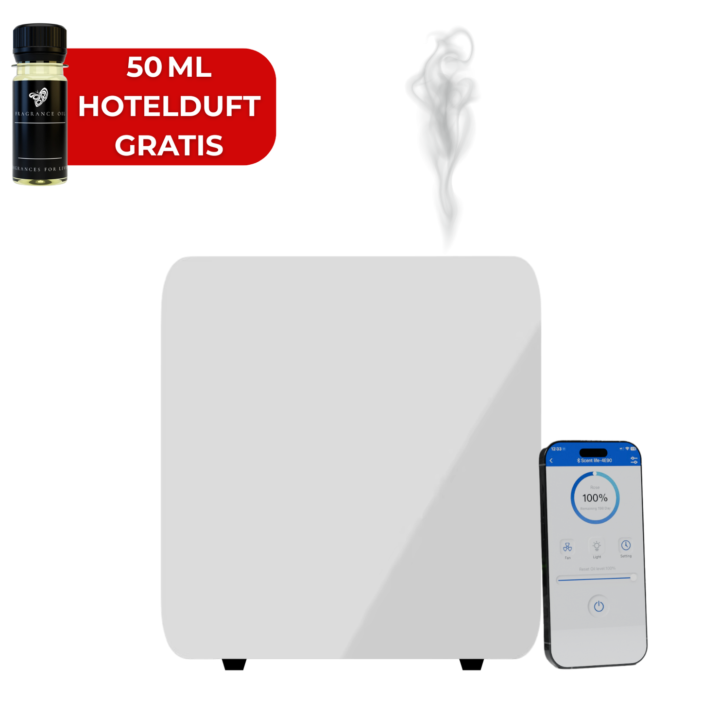 Aroma Diffuser Wasserlos Bluetooth A300 HVAC  <450 m2