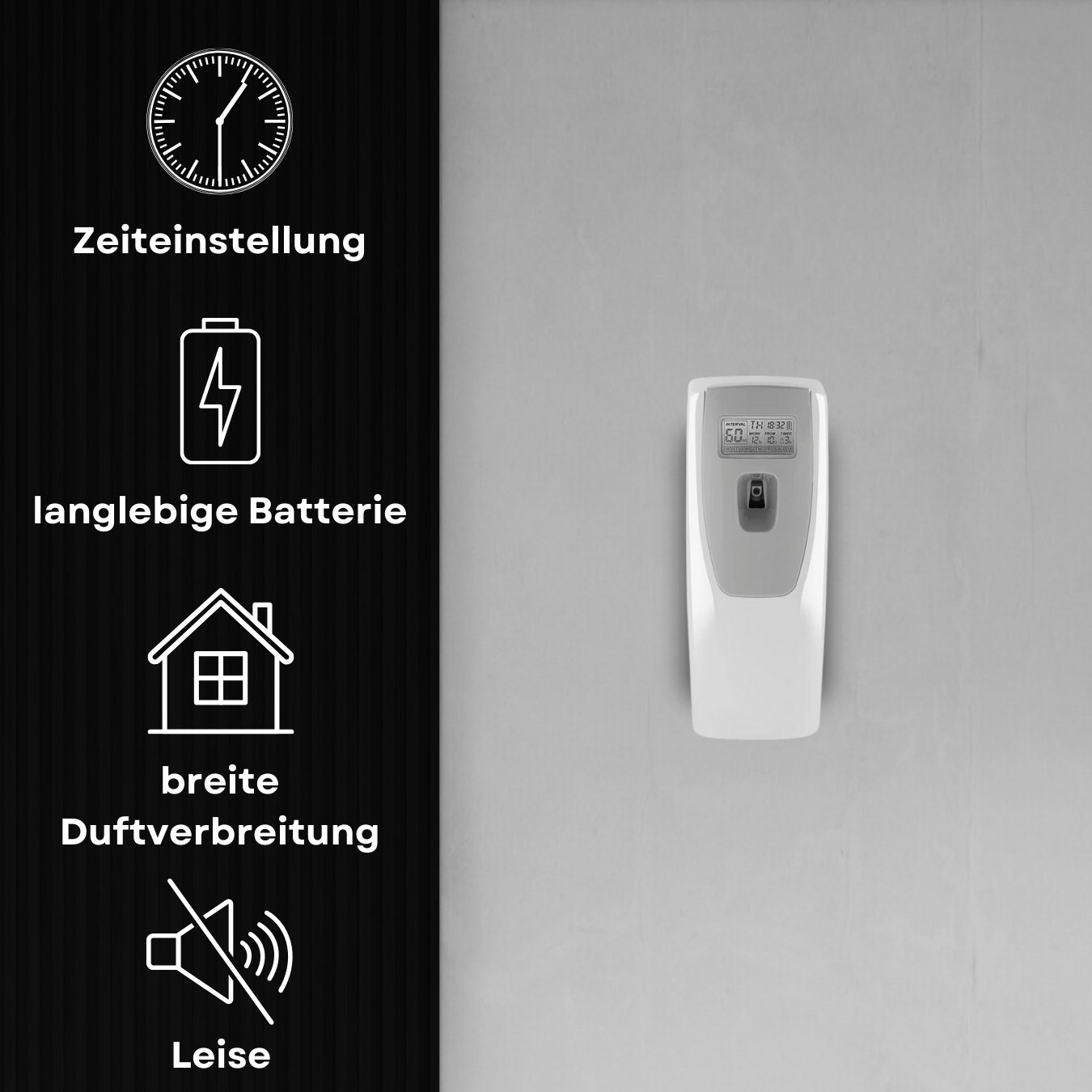 Automatischer Duftspender für Raumbeduftung "W 120 App", Weiß
