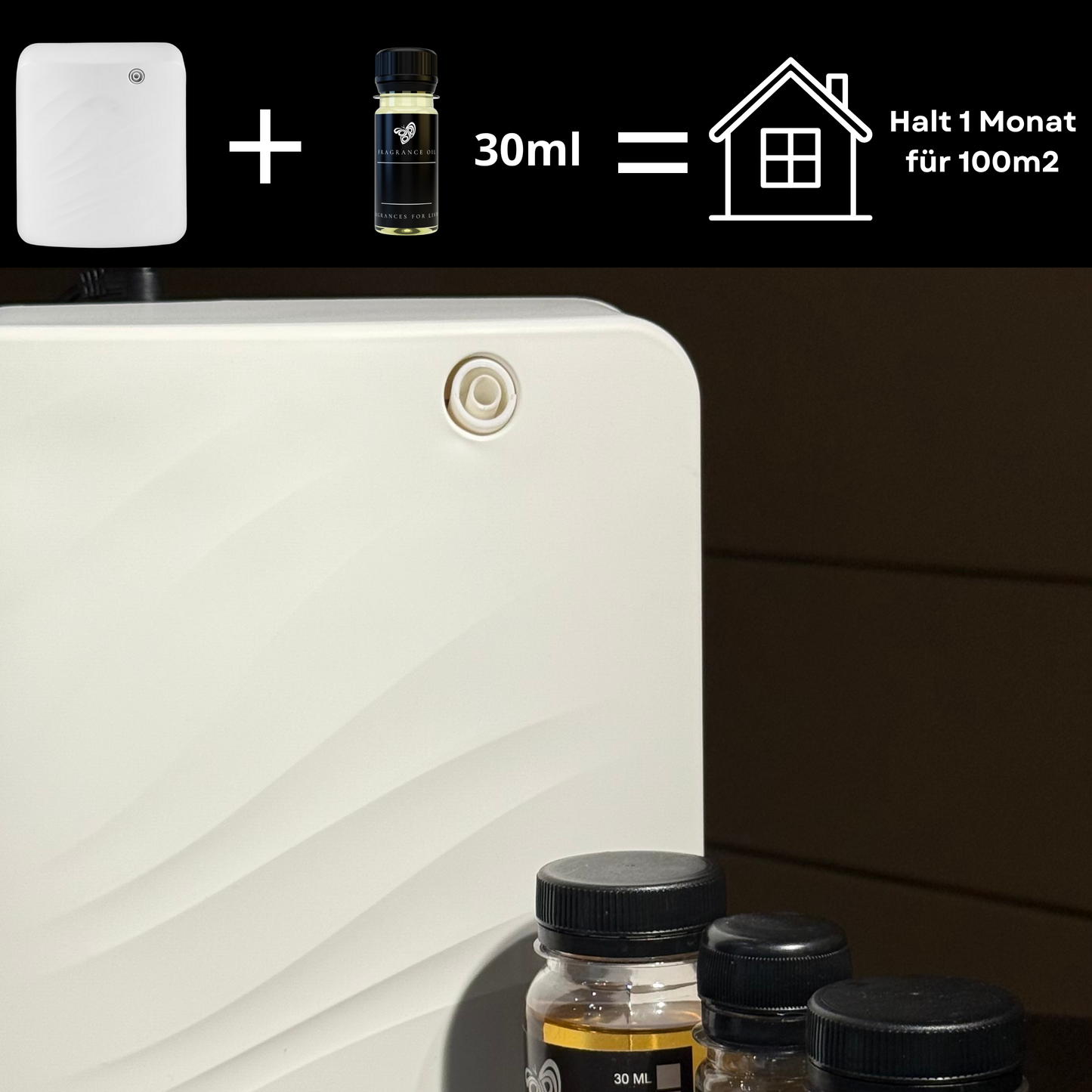 Aroma Diffuser Wasserlos Bluetooth CH119 Weiß <150 m2