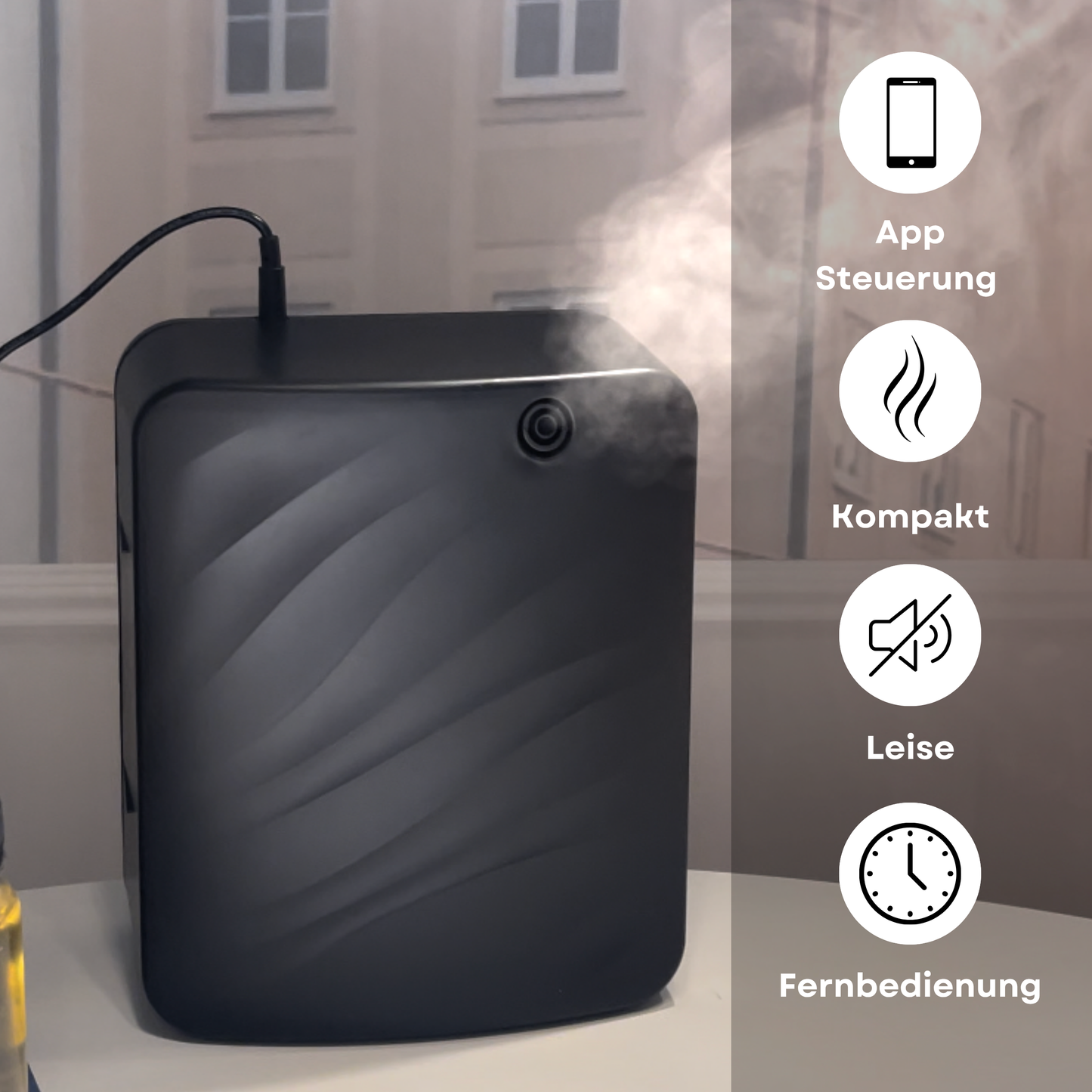 Aroma Diffuser Wasserlos Bluetooth CH119 Schwarz <150 m2