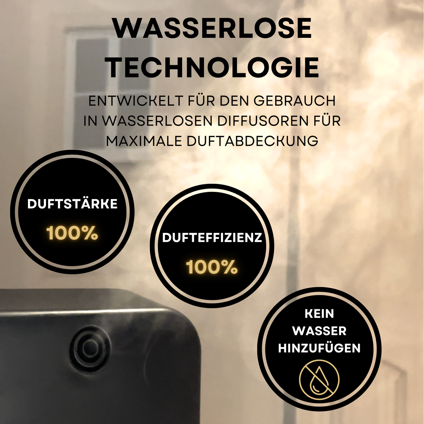Aroma Diffuser Wasserlos Bluetooth CH119 Schwarz <150 m2