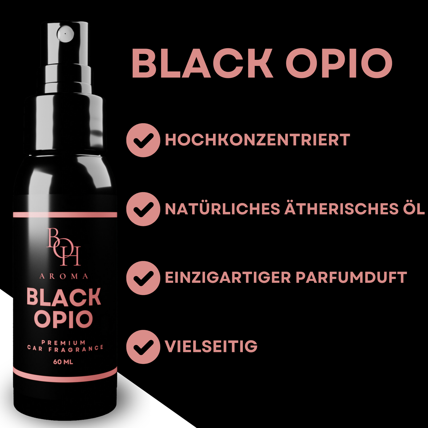 Auto-Duftspray "BLACK OPIO", 60 ml