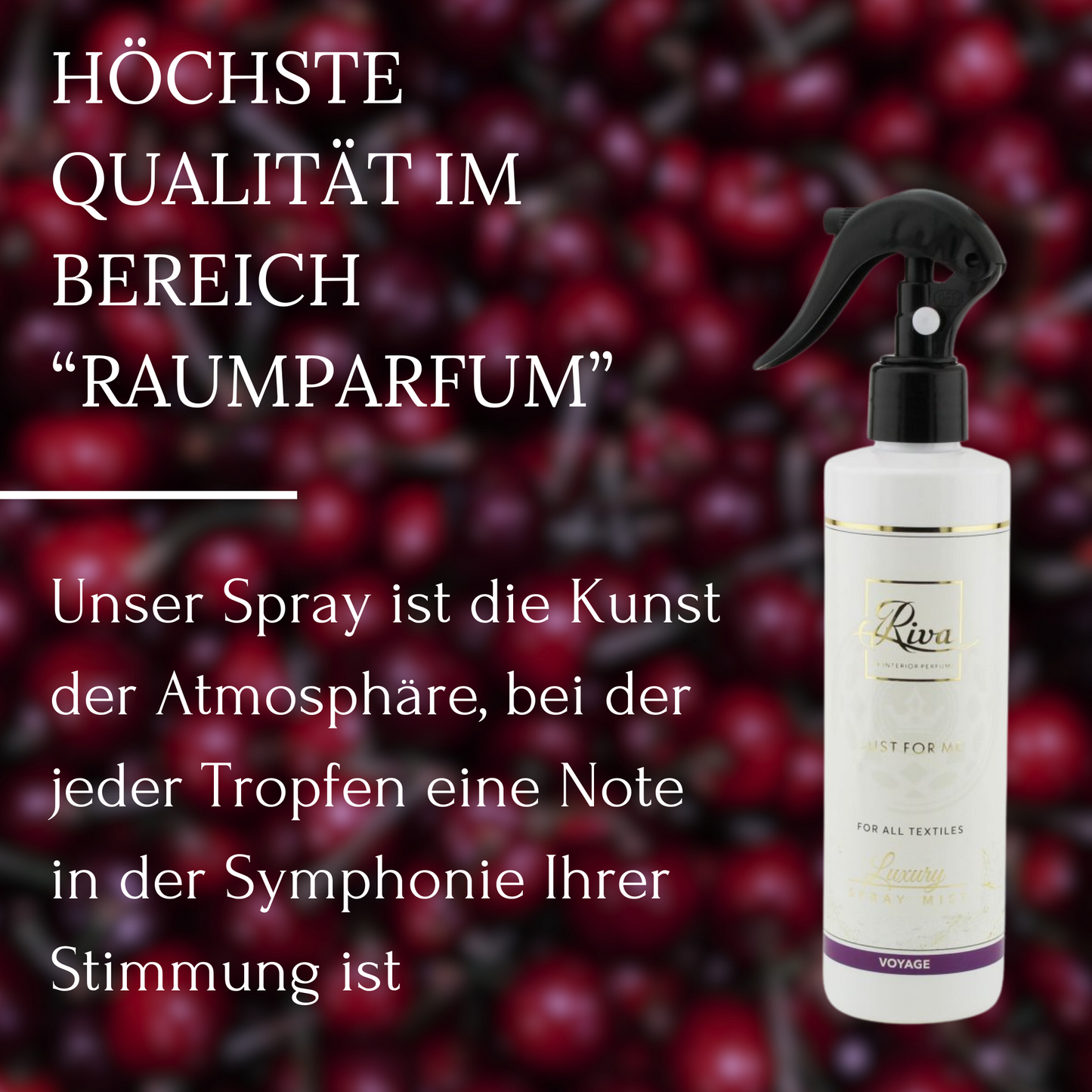 Raumspray für Textilien "VOYAGE" 250 ml