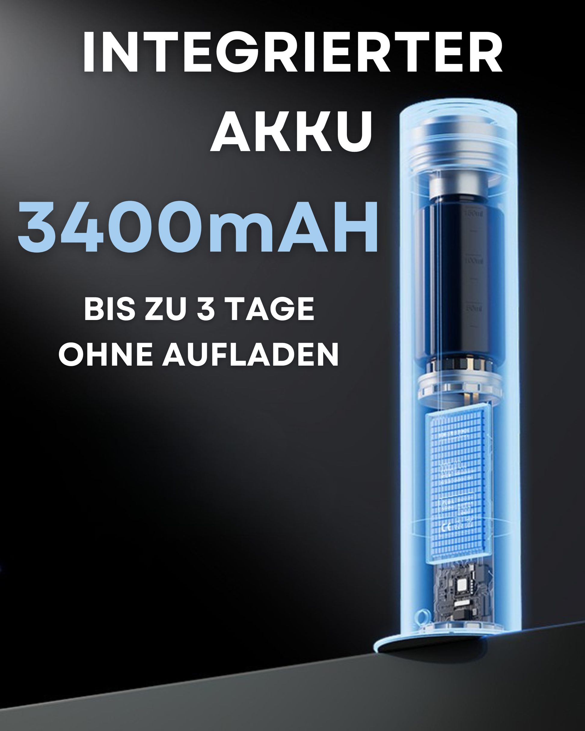 Aroma Diffuser CH124 Silber mit integriertem Akku 3400 mAh