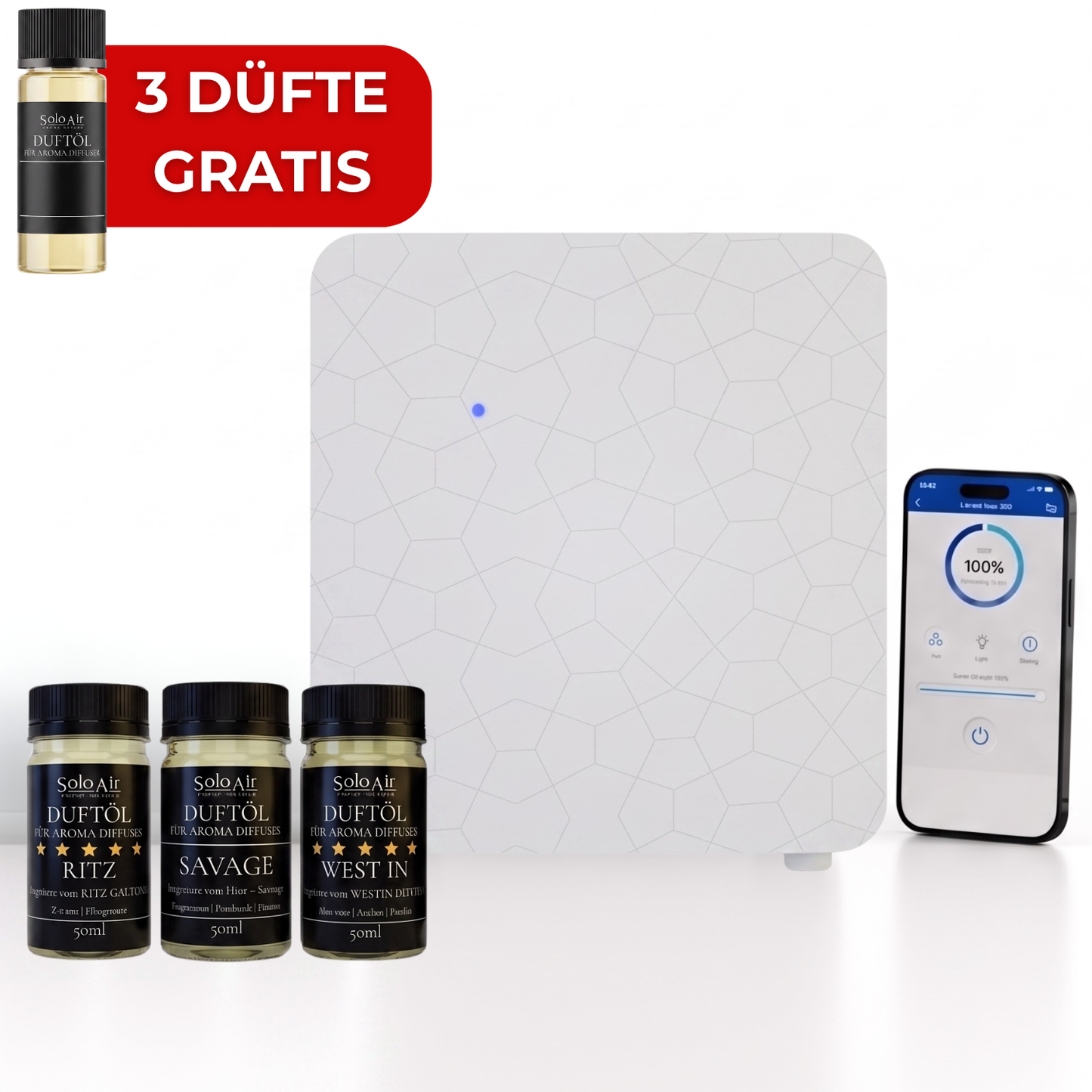Aroma Diffuser Wasserlos Bluetooth A300 HVAC