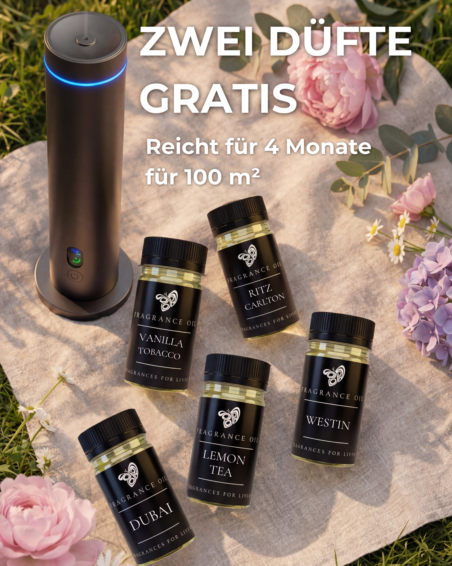 Aroma Diffuser Wasserlos Bluetooth/Fernbedienung CH124