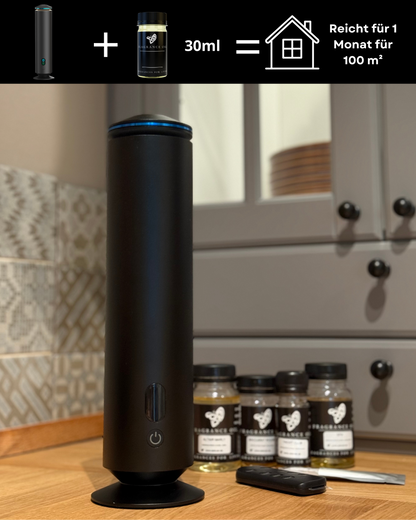 Aroma Diffuser Wasserlos Fernbedienung CH123 Schwarz <100 m2
