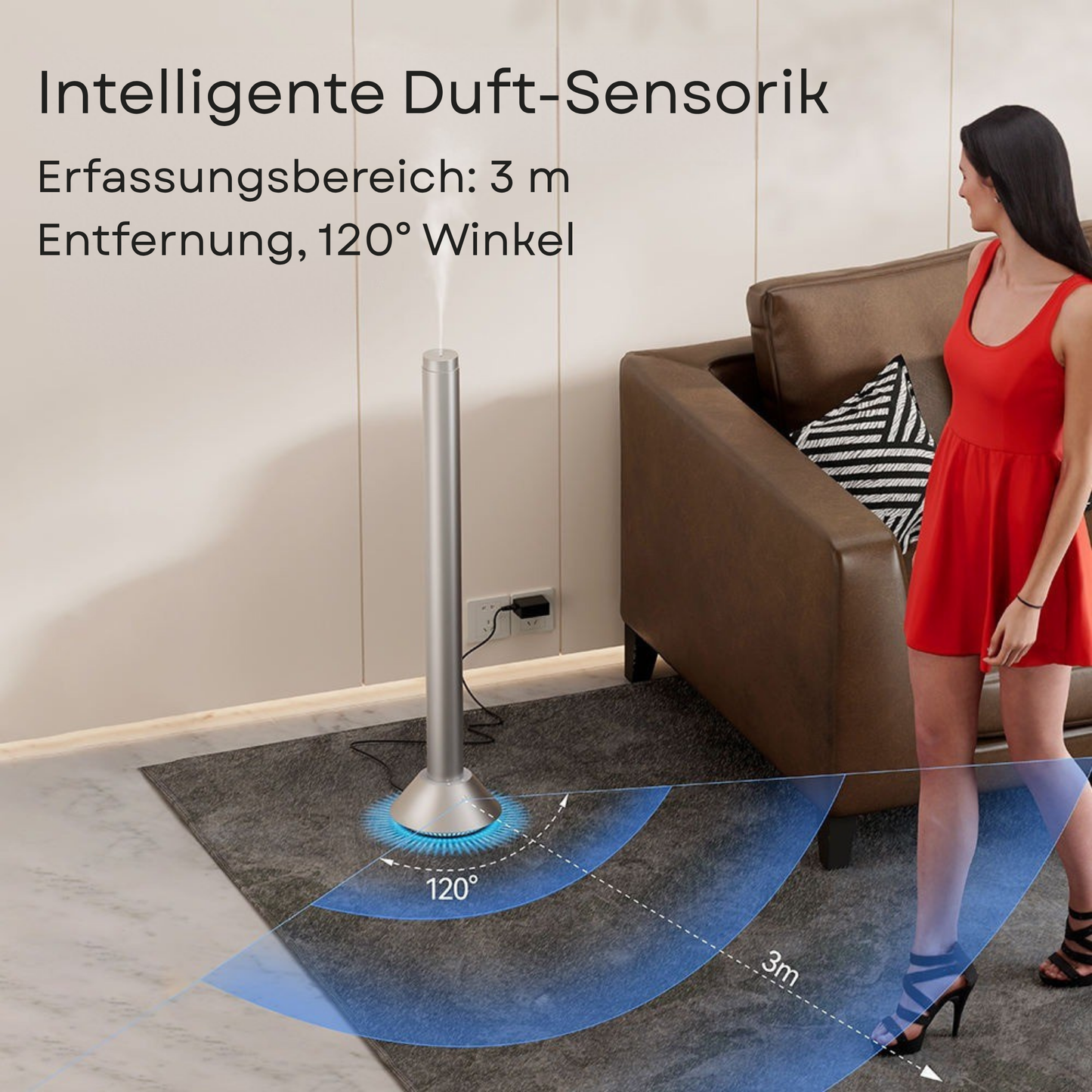 Aroma Diffuser mit Lautsprecher Wasserlos L101 <100 m2
