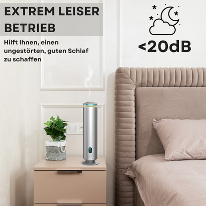 Duftdiffuser Wasserlos Fernbedienung CH123 Silber <100 m2