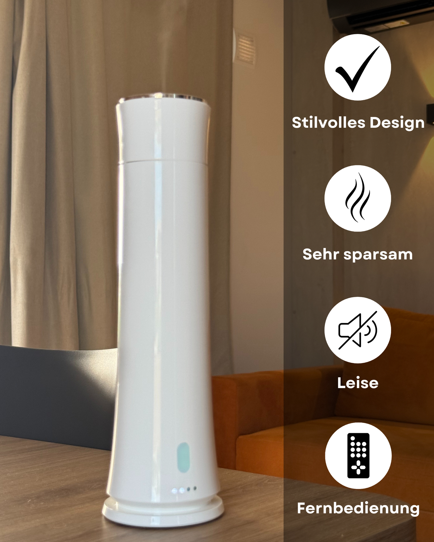 Aroma Diffuser Wasserlos Fernbedienung CH100 Weiß <100 m2