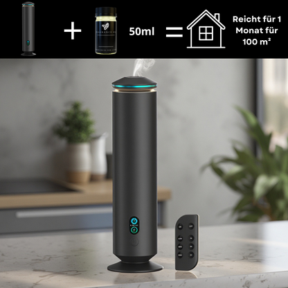 Aroma Diffuser Wasserlos Fernbedienung CH123 Schwarz <100 m2