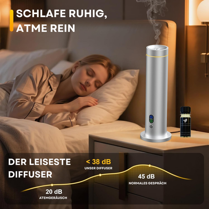 Aroma Diffuser Wasserlos Bluetooth/Fernbedienung CH124 Silber <100 m2