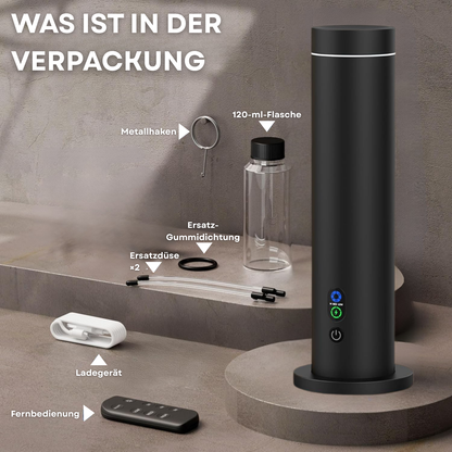 Aroma Diffuser Wasserlos Bluetooth/Fernbedienung CH124 Schwarz <100 m2