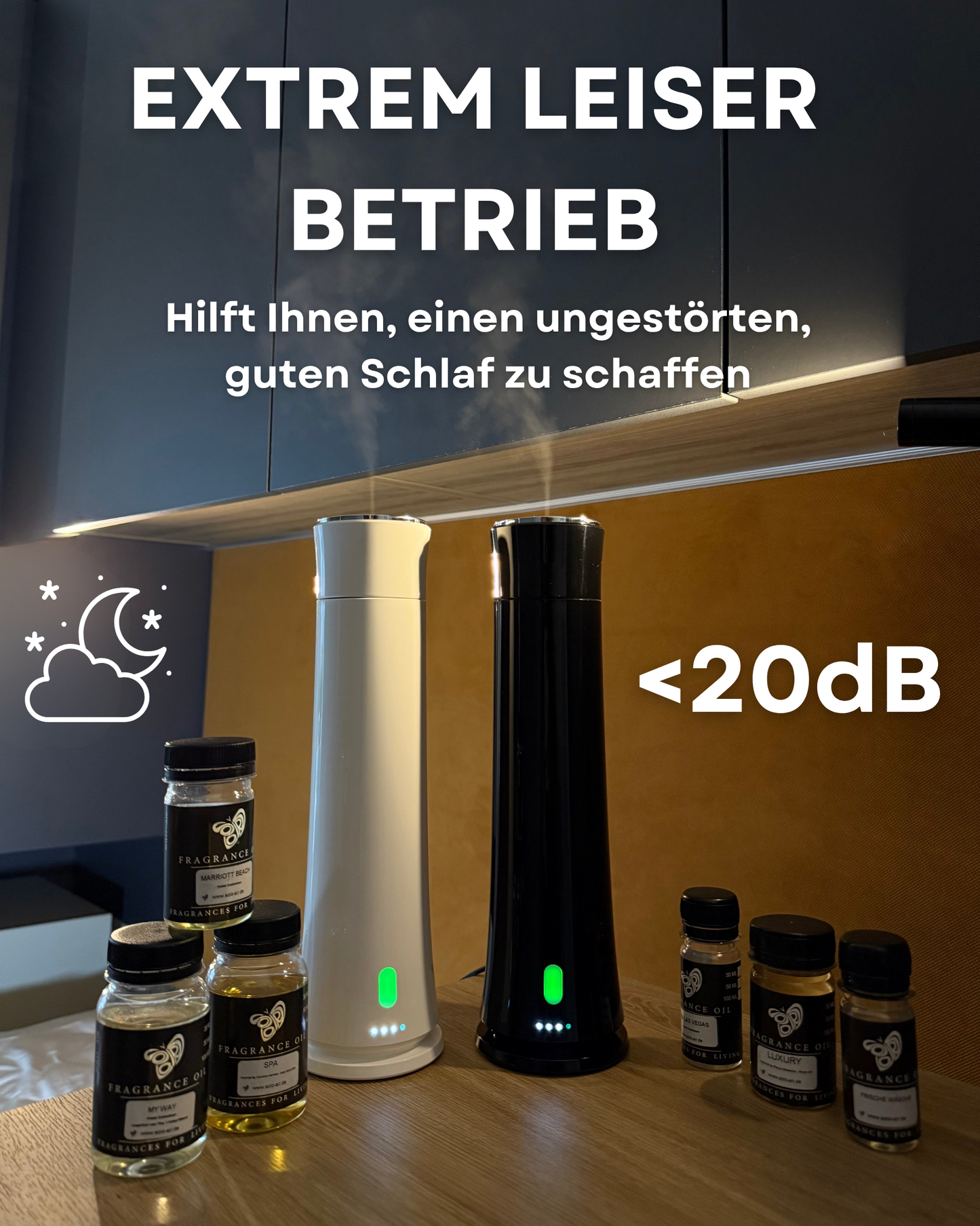 Aroma Diffuser Wasserlos Fernbedienung CH100 Weiß <100 m2