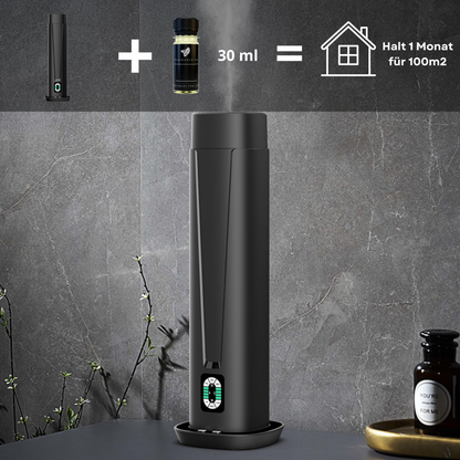 Aroma Diffuser Wasserlos WI-FI/Bluetooth/Fernbedienung CH101 Schwarz <100 m2