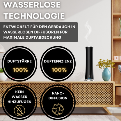 Aroma Diffuser Wasserlos Fernbedienung CH100 Schwarz <100 m2