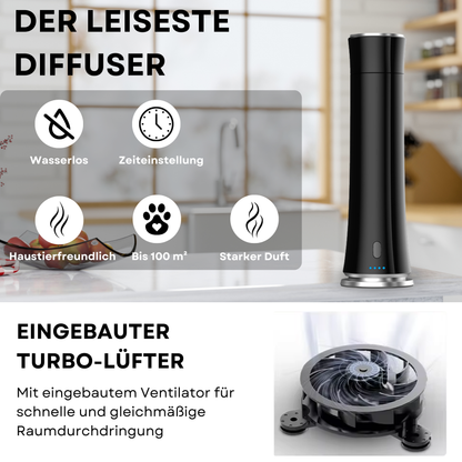 Aroma Diffuser Wasserlos Fernbedienung CH100 Schwarz <100 m2