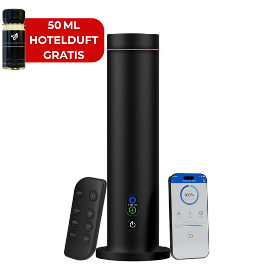 Aroma Diffuser Wasserlos Bluetooth/Fernbedienung CH124 Schwarz <100 m2