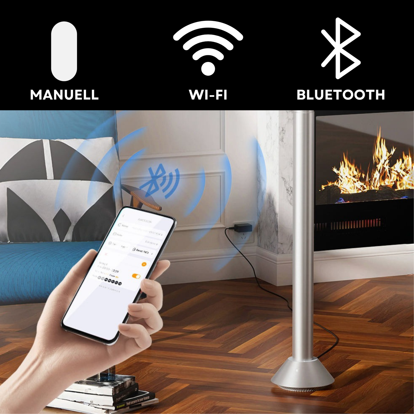 Aroma Diffuser mit Lautsprecher Wasserlos L101 <100 m2