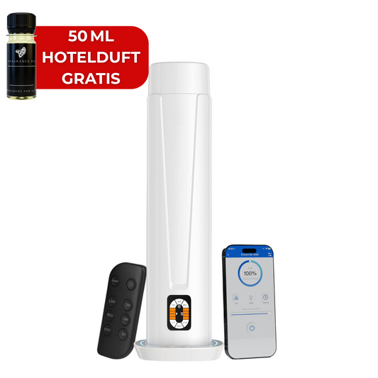 Aroma Diffuser Wasserlos WI-FI/BLUETOOTH/Fernbedienung CH101 Weiß <100 m2