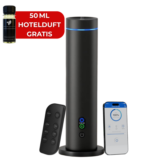 Aroma Diffuser Wasserlos Bluetooth/Fernbedienung CH124 Schwarz <100 m2