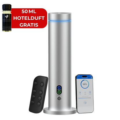 Aroma Diffuser Wasserlos Bluetooth/Fernbedienung CH124 Silber <100 m2