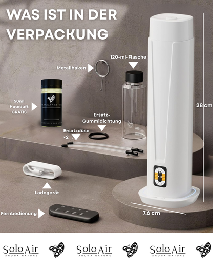 Aroma Diffuser Wasserlos WI-FI/Fernbedienung CH101 Weiß <100 m2