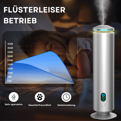 Duftdiffuser Wasserlos Fernbedienung CH123 Silber <100 m2