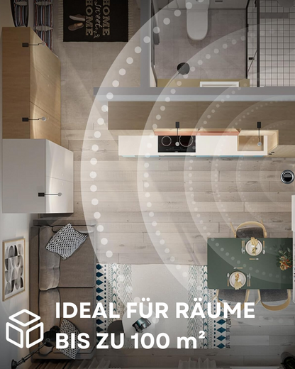 Aroma Diffuser Wasserlos Wi-Fi/Fernbedienung CH124 Schwarz <100 m2