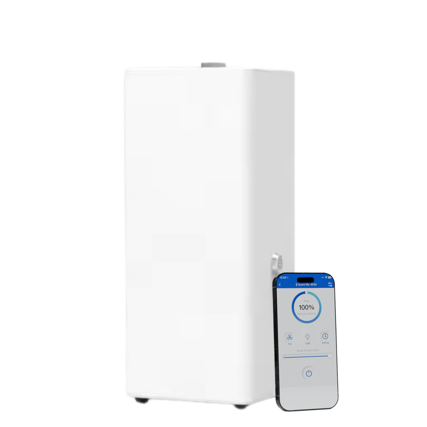 Duftdiffuser Wasserlos Bluetooth / WiFi HVAC CH120 Weiß <180 m2