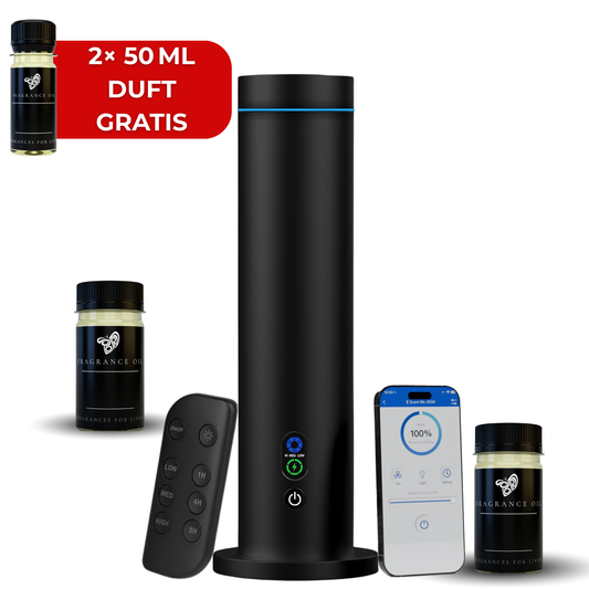 Aroma Diffuser Wasserlos Bluetooth/Fernbedienung CH124 Schwarz