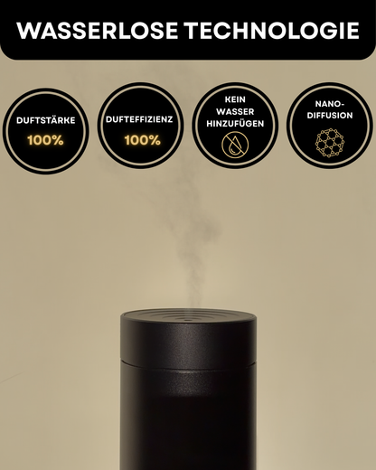 Aroma Diffuser Wasserlos mit Akku CH150 Schwarz <100 m2