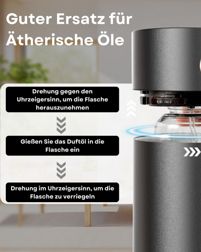 Aroma Diffuser Wasserlos Wi-Fi/Fernbedienung CH124 Schwarz <100 m2