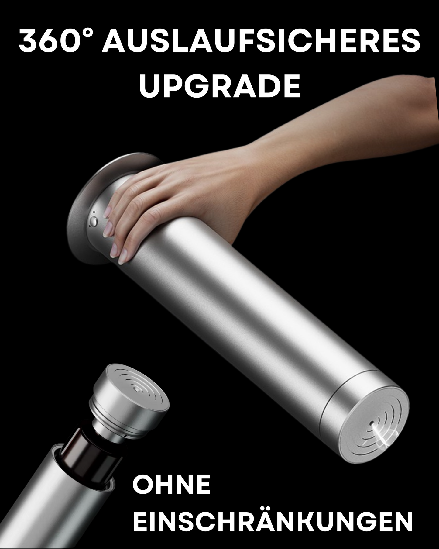 Aroma Diffuser Wasserlos mit Akku CH150 Silber <100 m2