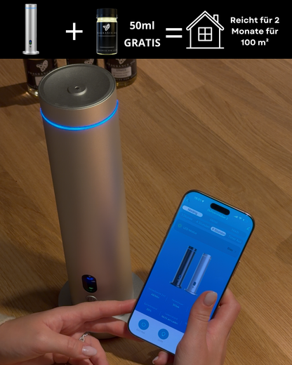 Aroma Diffuser wasserlos CH124 mit Wi-Fi App Steuerung